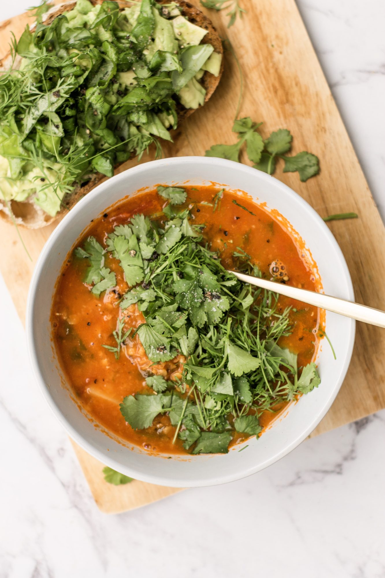 Recipe: Red Lentil & Tomato Soup (Vegan, GF)